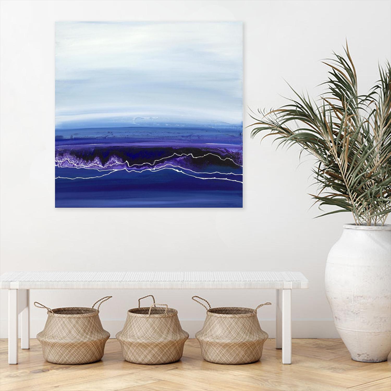 Blue Rendezvous by Ruth Fromstein on GIANT ART - blues abstract