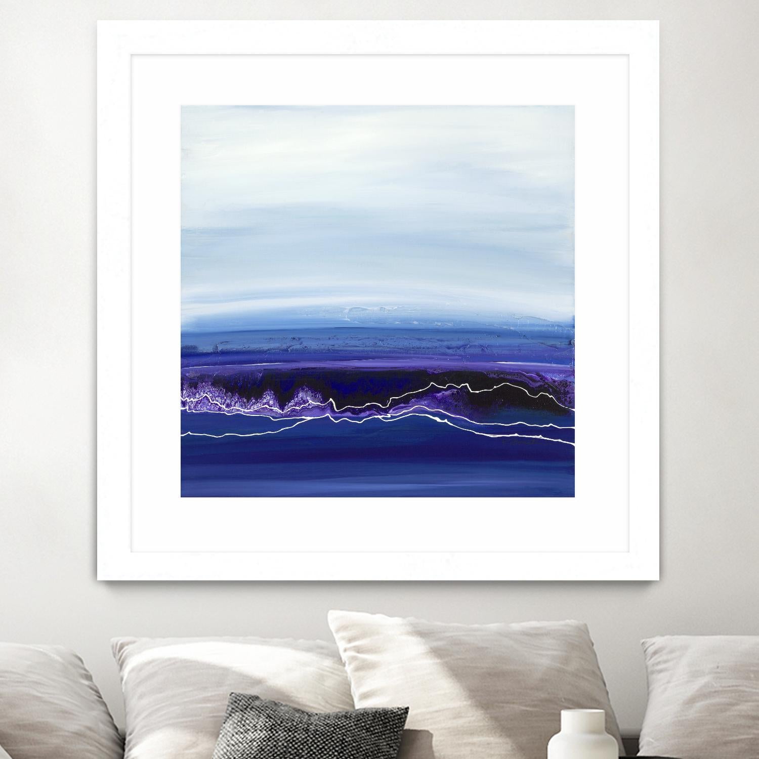 Blue Rendezvous by Ruth Fromstein on GIANT ART - blues abstract