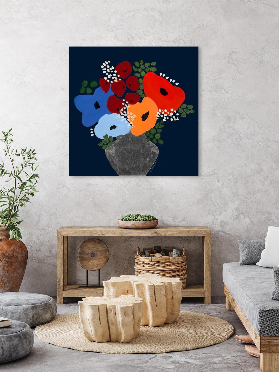 My Day V2 by Ruth Fromstein on GIANT ART - oranges flowers blooms
