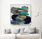 More Cairns by Ruth Fromstein on GIANT ART - blues organic shapes