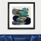 More Cairns by Ruth Fromstein on GIANT ART - blues organic shapes