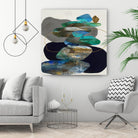 More Cairns by Ruth Fromstein on GIANT ART - blues organic shapes