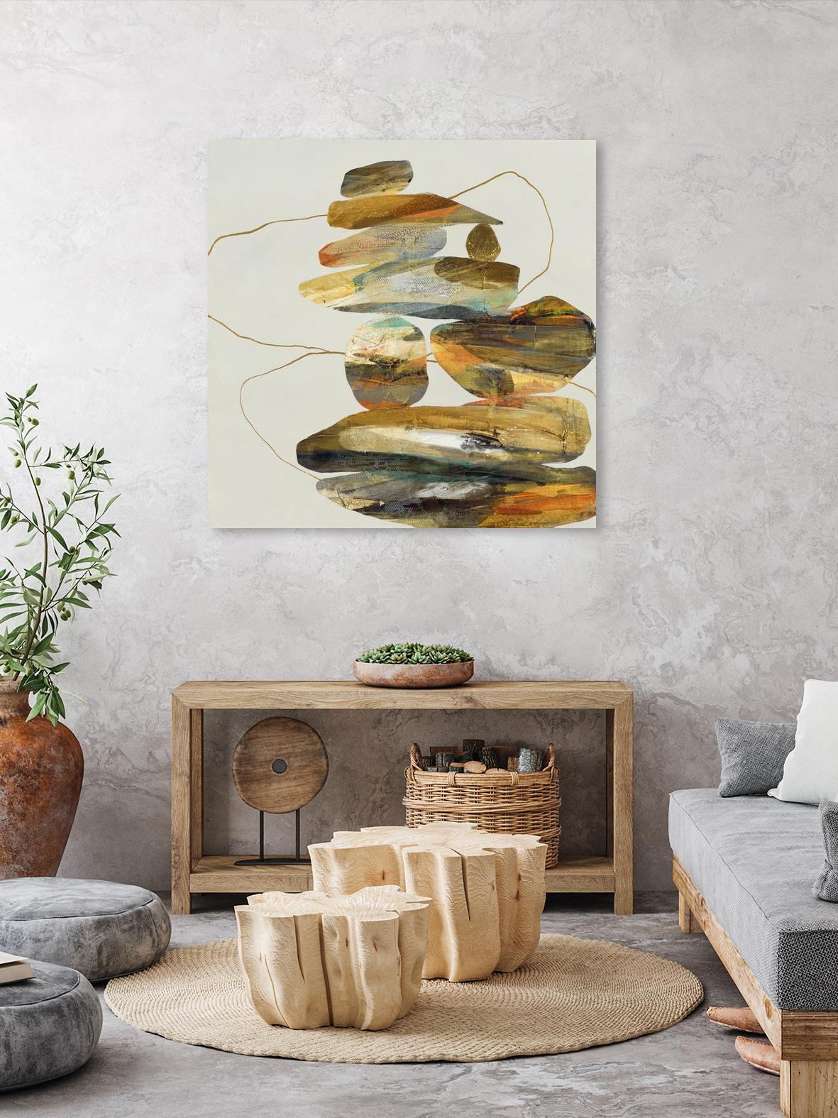 Standing Tall by Ruth Fromstein on GIANT ART - oranges organic shapes