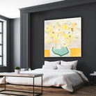 SOFT & GENTLE by RUTH FROMSTEIN on GIANT ART - yellow floral floral