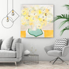 SOFT & GENTLE by RUTH FROMSTEIN on GIANT ART - yellow floral floral