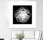 Scribbles I by KC Haxton on GIANT ART - black abstract