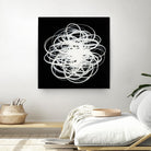 Scribbles I by KC Haxton on GIANT ART - black abstract