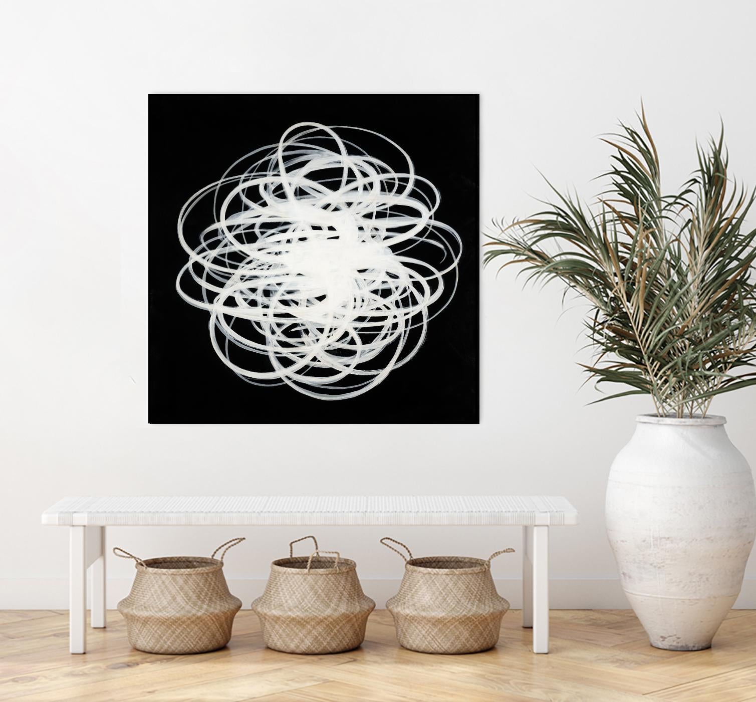 Scribbles I by KC Haxton on GIANT ART - black abstract
