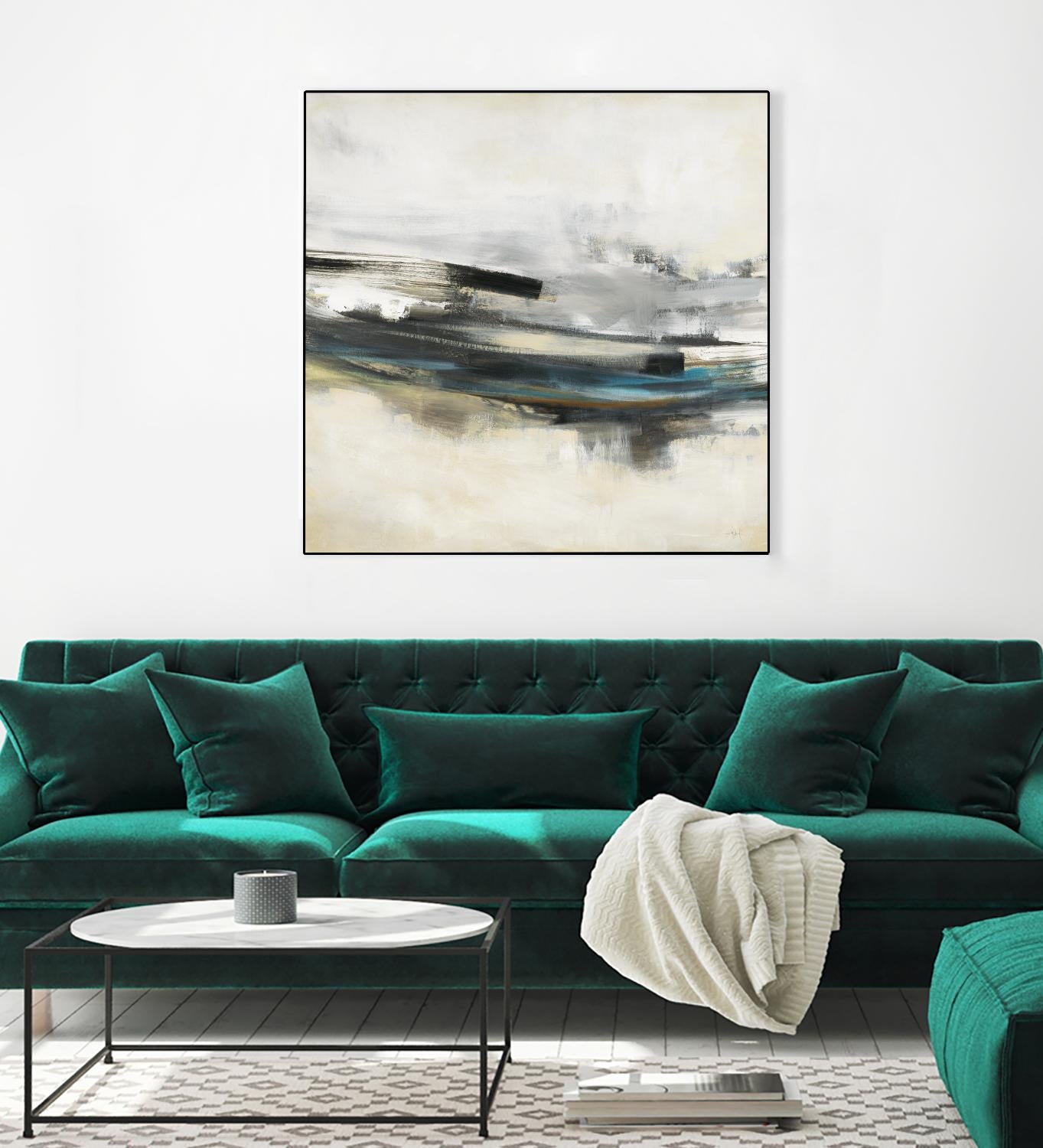 Sweet Sweep by KC Haxton on GIANT ART - blue abstract