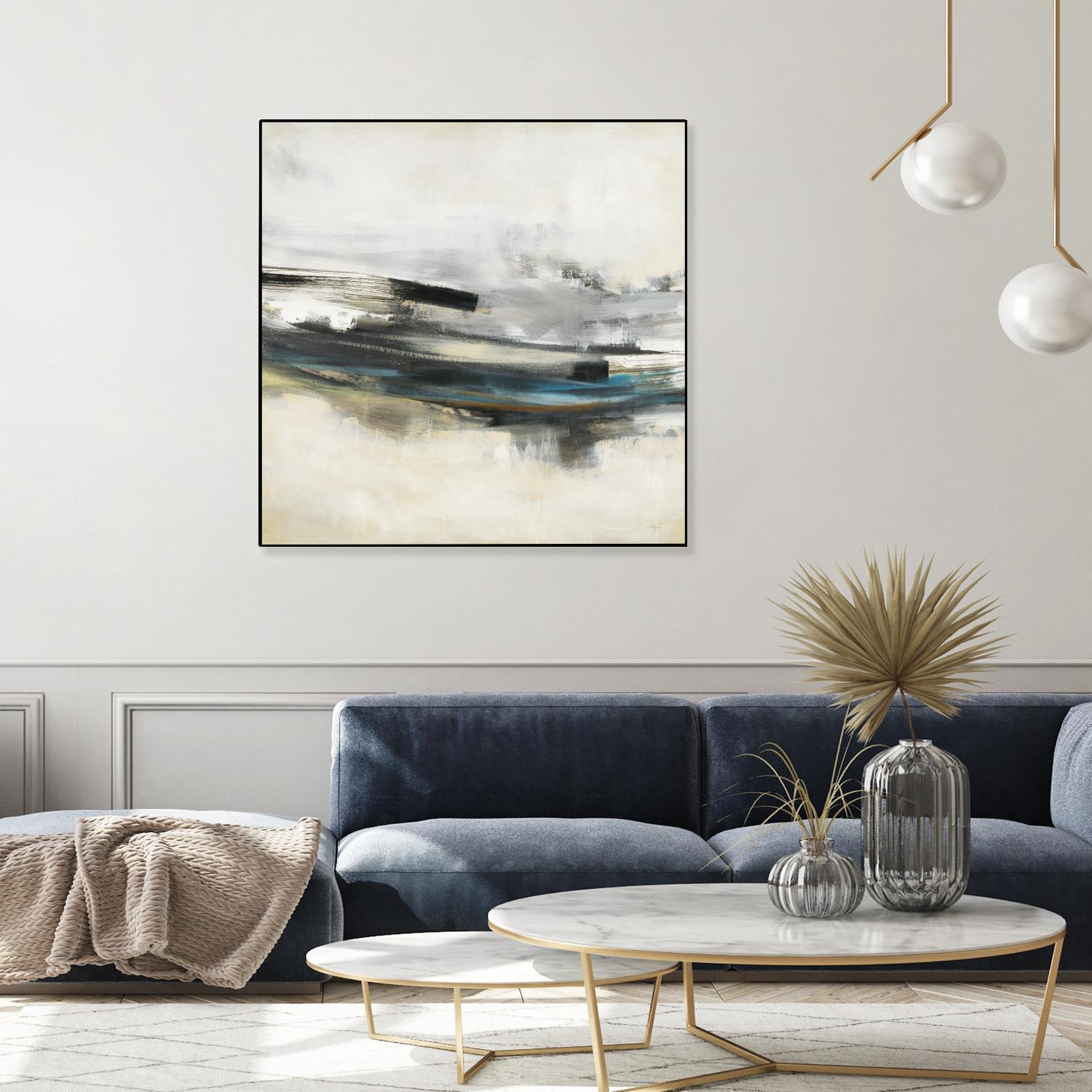 Sweet Sweep by KC Haxton on GIANT ART - blue abstract