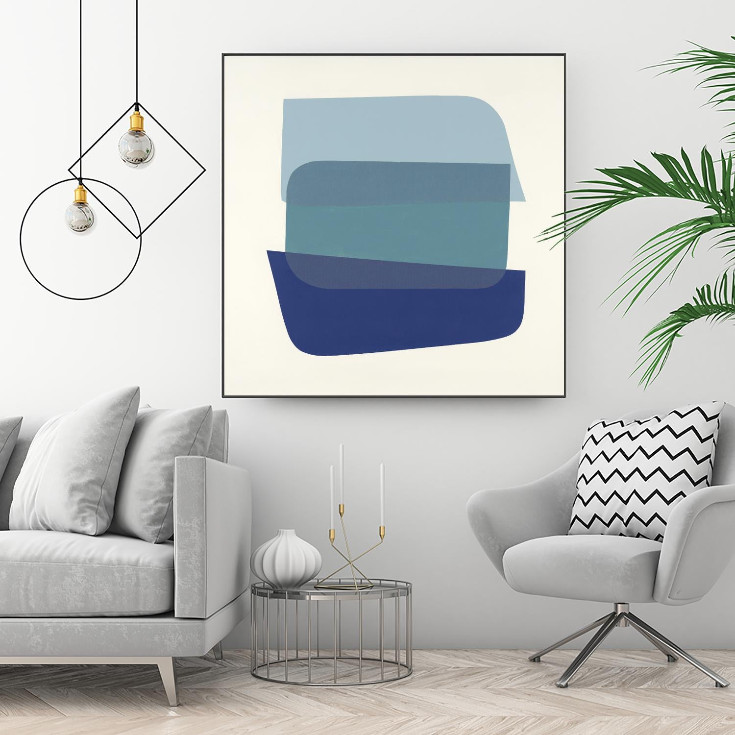 Shapes IV by KC Haxton on GIANT ART - brights, neutrals abstract