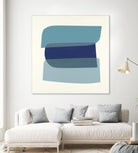 Shapes II V5 by KC Haxton on GIANT ART - blues geometric shapes