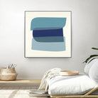 Shapes II V5 by KC Haxton on GIANT ART - blues geometric shapes