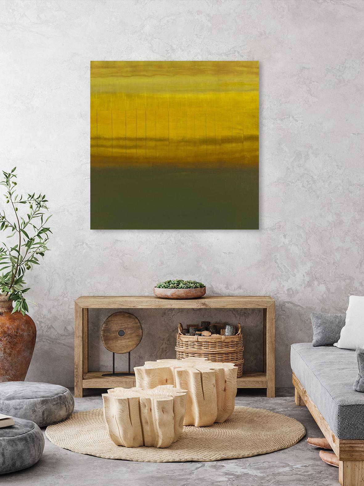 Sense I by Randy Hibberd on GIANT ART - green abstract