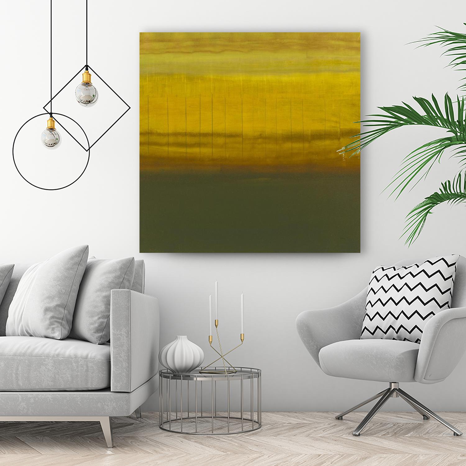 Sense I by Randy Hibberd on GIANT ART - green abstract
