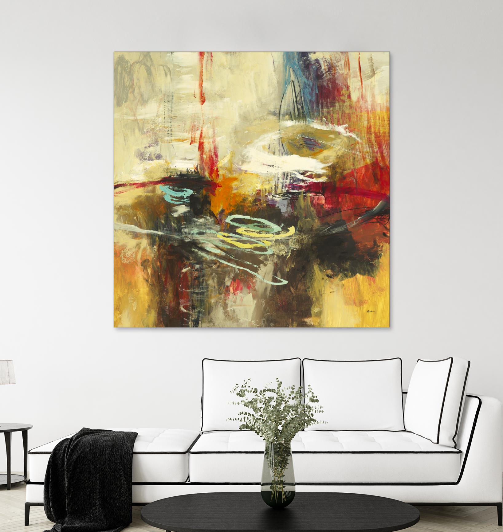 Instictual Beauty II by Randy Hibberd on GIANT ART - red abstract