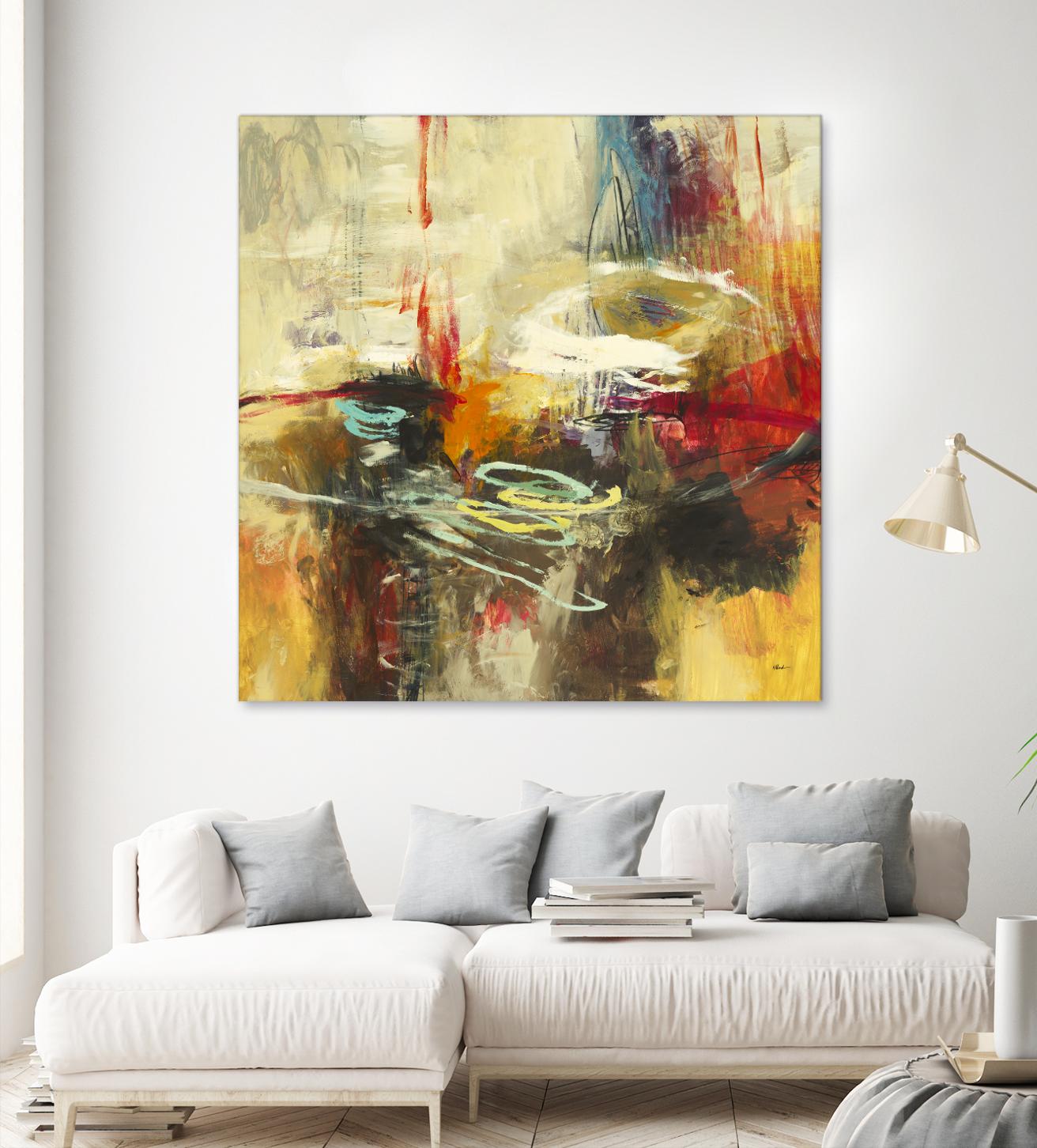 Instictual Beauty II by Randy Hibberd on GIANT ART - red abstract