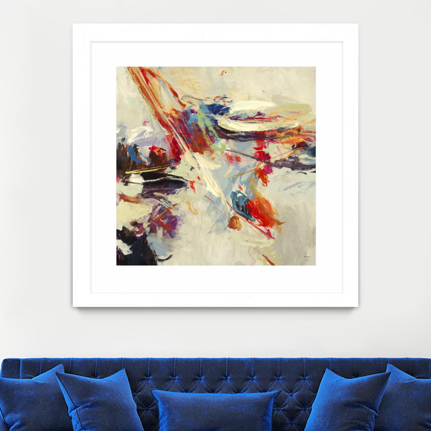 Positive Energy I by Randy Hibberd on GIANT ART - beige abstract