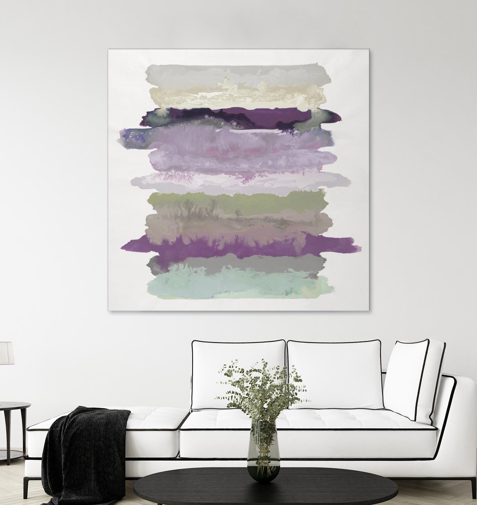 Flowing Energy II V3 by Randy Hibberd on GIANT ART - purples abstract
