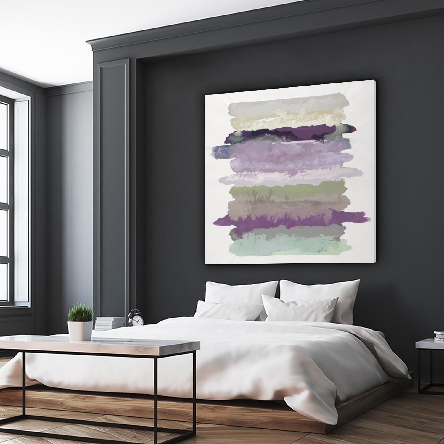 Flowing Energy II V3 by Randy Hibberd on GIANT ART - purples abstract