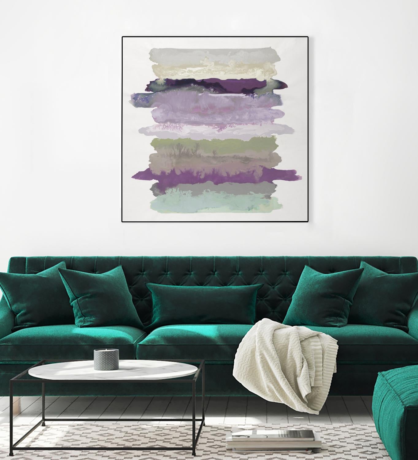 Flowing Energy II V3 by Randy Hibberd on GIANT ART - purples abstract