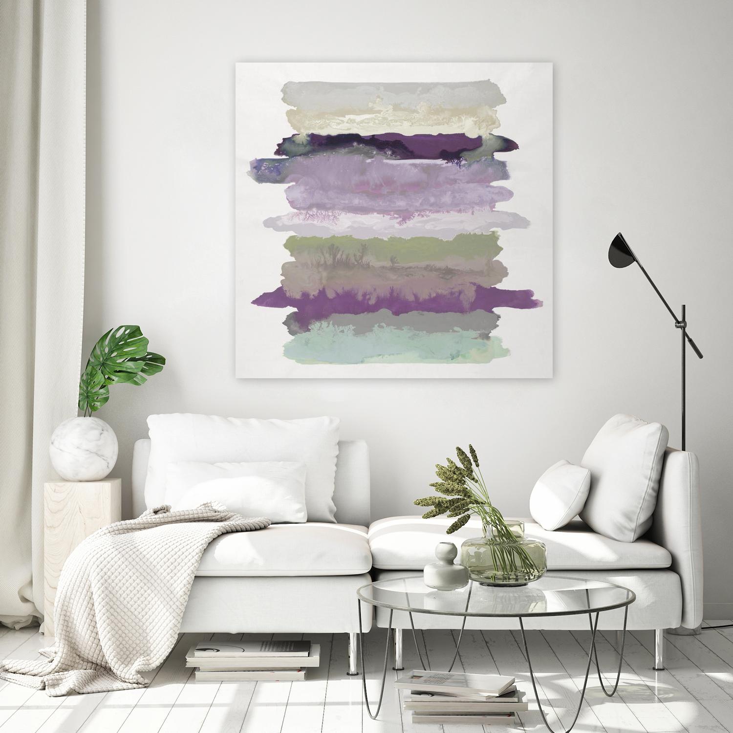 Flowing Energy II V3 by Randy Hibberd on GIANT ART - purples abstract