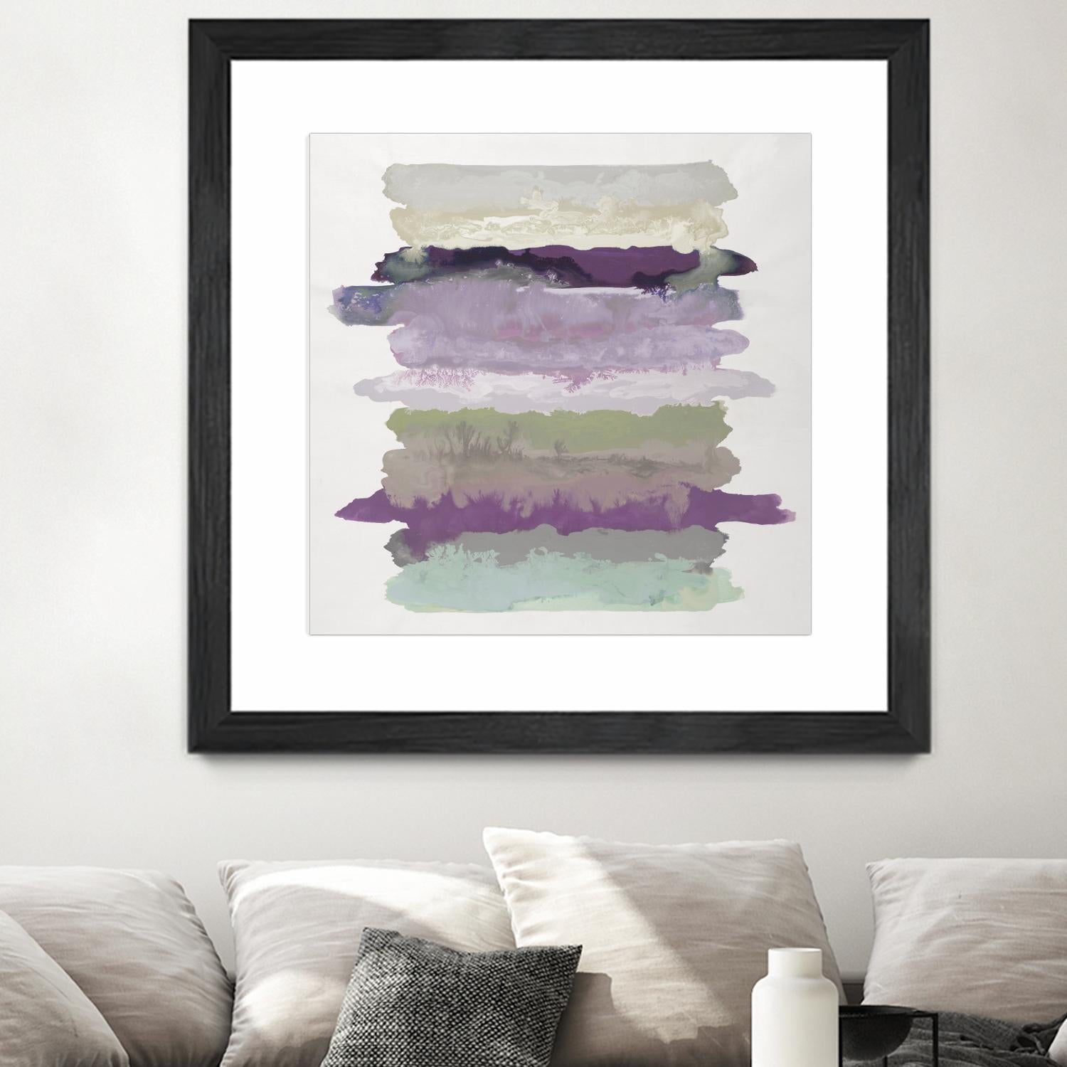 Flowing Energy II V3 by Randy Hibberd on GIANT ART - purples abstract