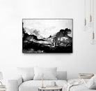 Blu Scenery V2 by Randy Hibberd on GIANT ART - white abstract
