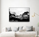 Blu Scenery V2 by Randy Hibberd on GIANT ART - white abstract