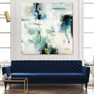 Spring Blu by Randy Hibberd on GIANT ART - grey abstract