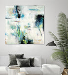 Spring Blu by Randy Hibberd on GIANT ART - grey abstract