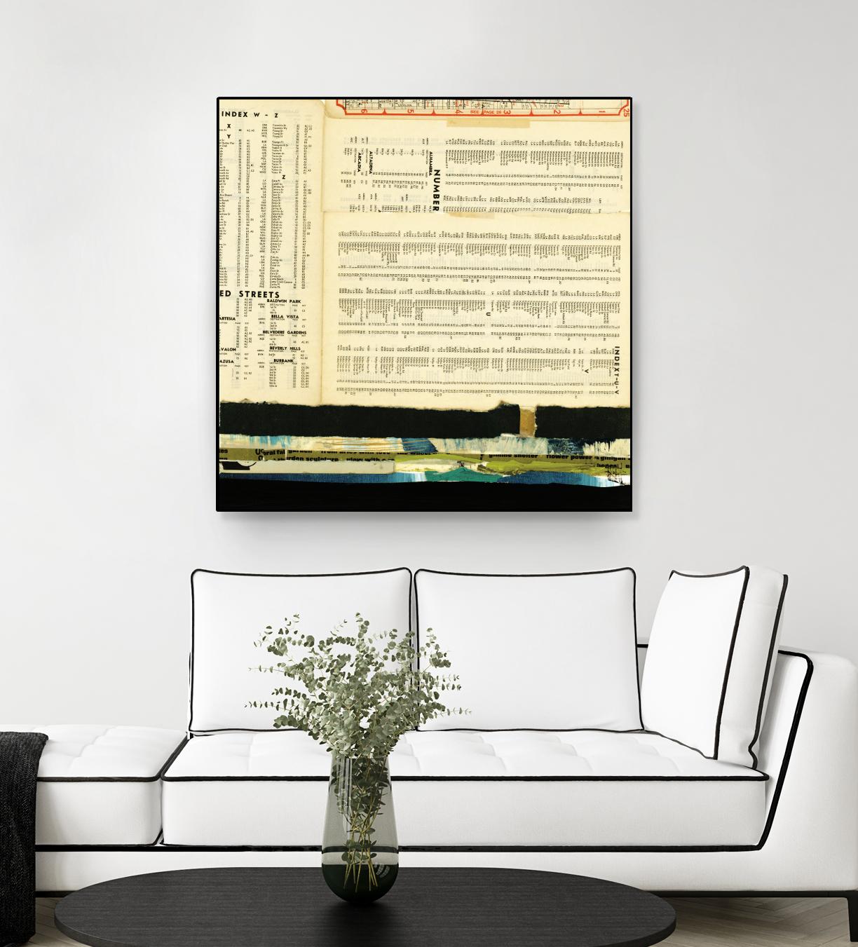 Ephemera Scape III by Kelsey Hochstatter on GIANT ART - black contemporary
