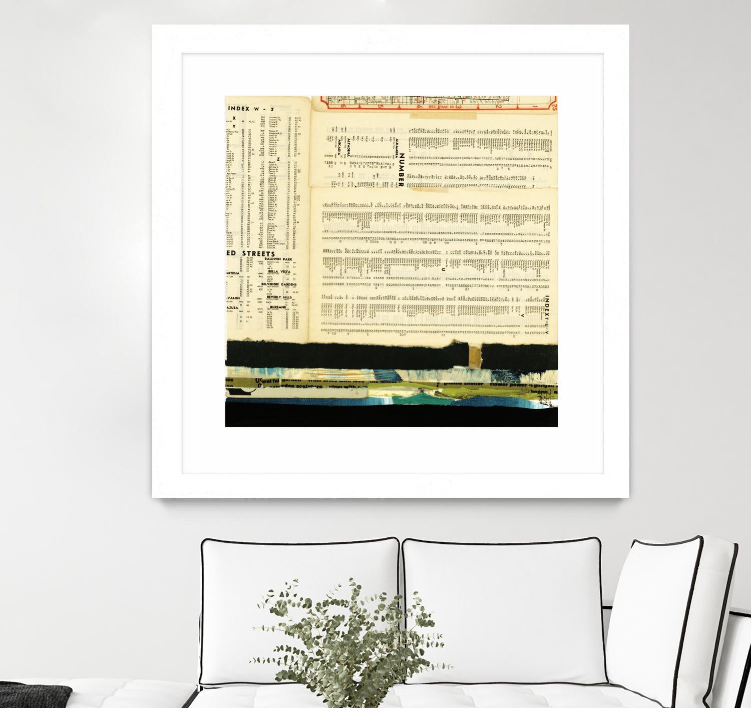 Ephemera Scape III by Kelsey Hochstatter on GIANT ART - black contemporary