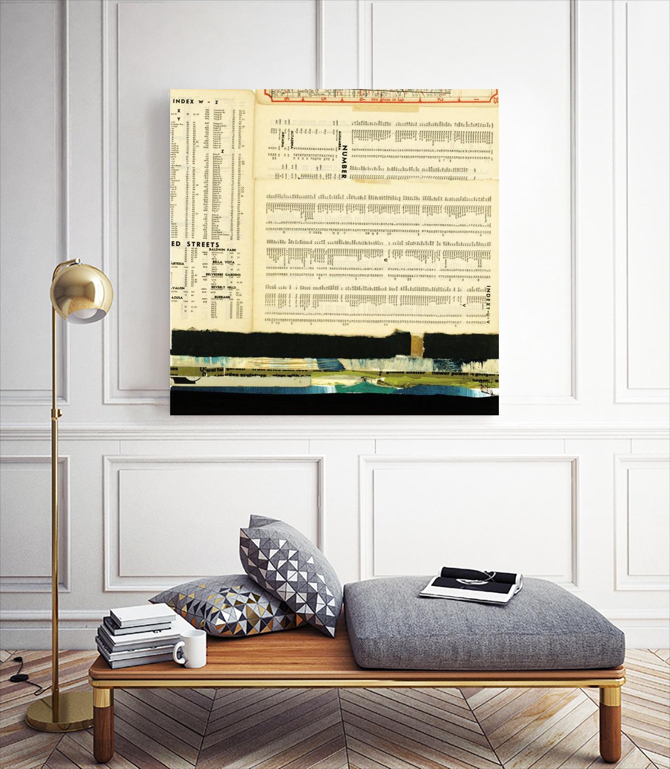 Ephemera Scape III by Kelsey Hochstatter on GIANT ART - black contemporary