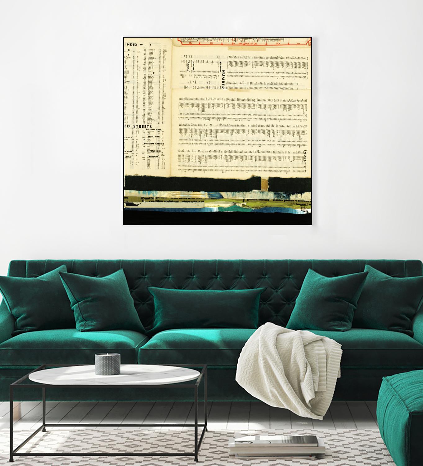 Ephemera Scape III by Kelsey Hochstatter on GIANT ART - black contemporary