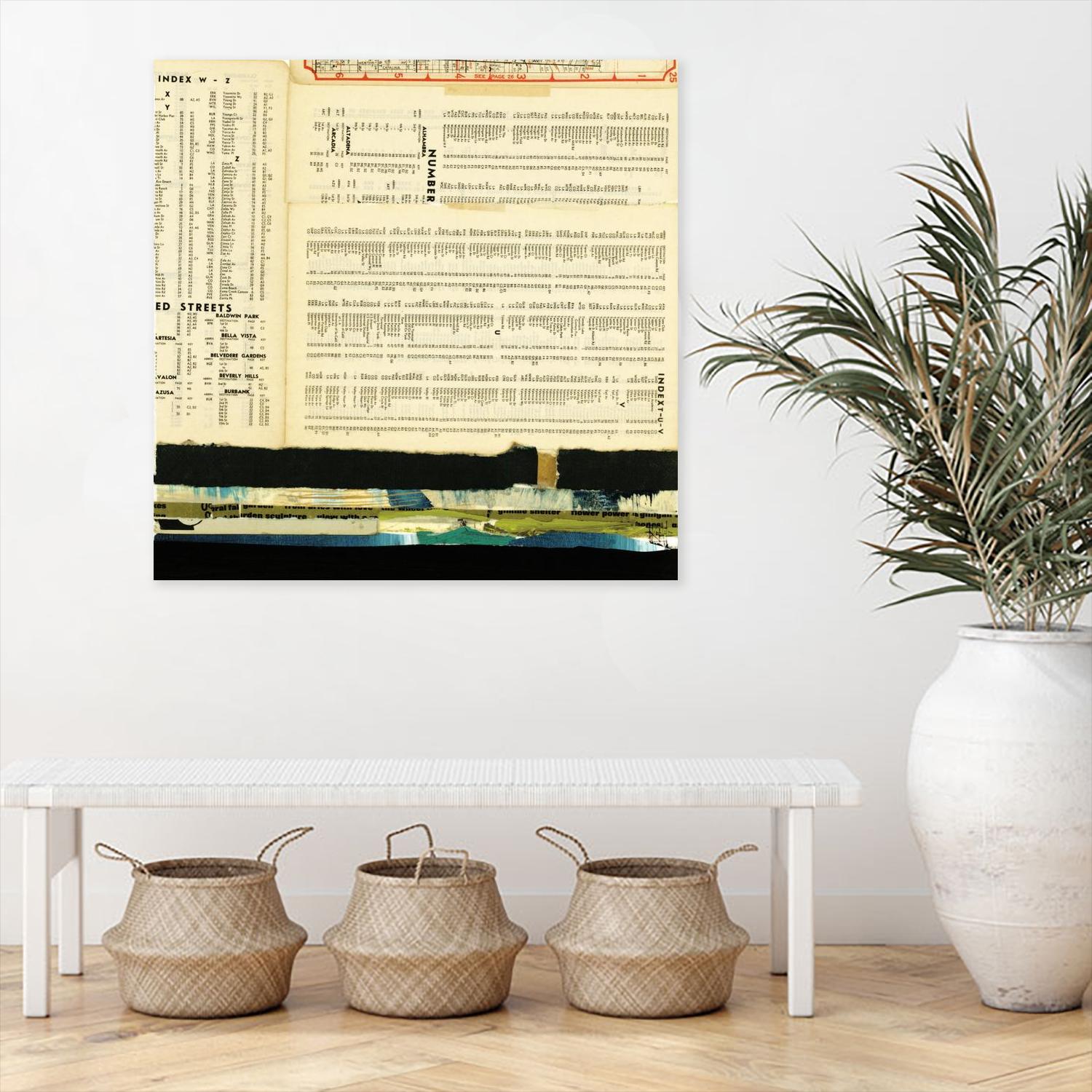 Ephemera Scape III by Kelsey Hochstatter on GIANT ART - black contemporary
