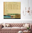 Ephemera Scape IV by Kelsey Hochstatter on GIANT ART - blue contemporary
