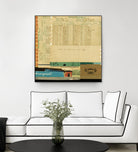 Ephemera Scape IV by Kelsey Hochstatter on GIANT ART - blue contemporary