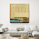 Ephemera Scape IV by Kelsey Hochstatter on GIANT ART - blue contemporary