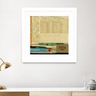 Ephemera Scape IV by Kelsey Hochstatter on GIANT ART - blue contemporary
