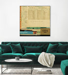 Ephemera Scape IV by Kelsey Hochstatter on GIANT ART - blue contemporary