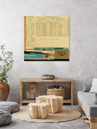 Ephemera Scape IV by Kelsey Hochstatter on GIANT ART - blue contemporary