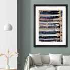 Light Blue, Red, Black by Jeff Iorillo on GIANT ART - black abstract