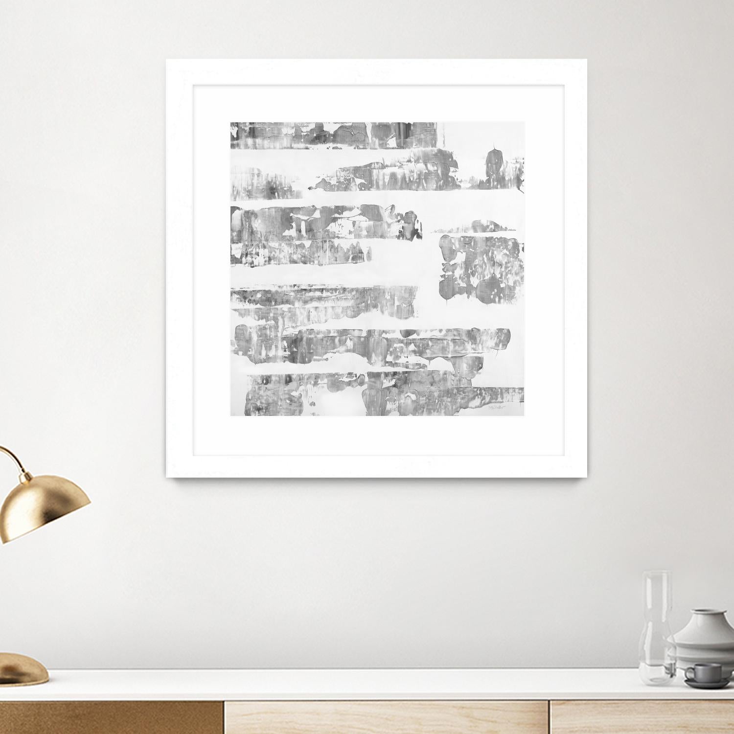 Grey Levels by Jeff Iorillo on GIANT ART - white abstract