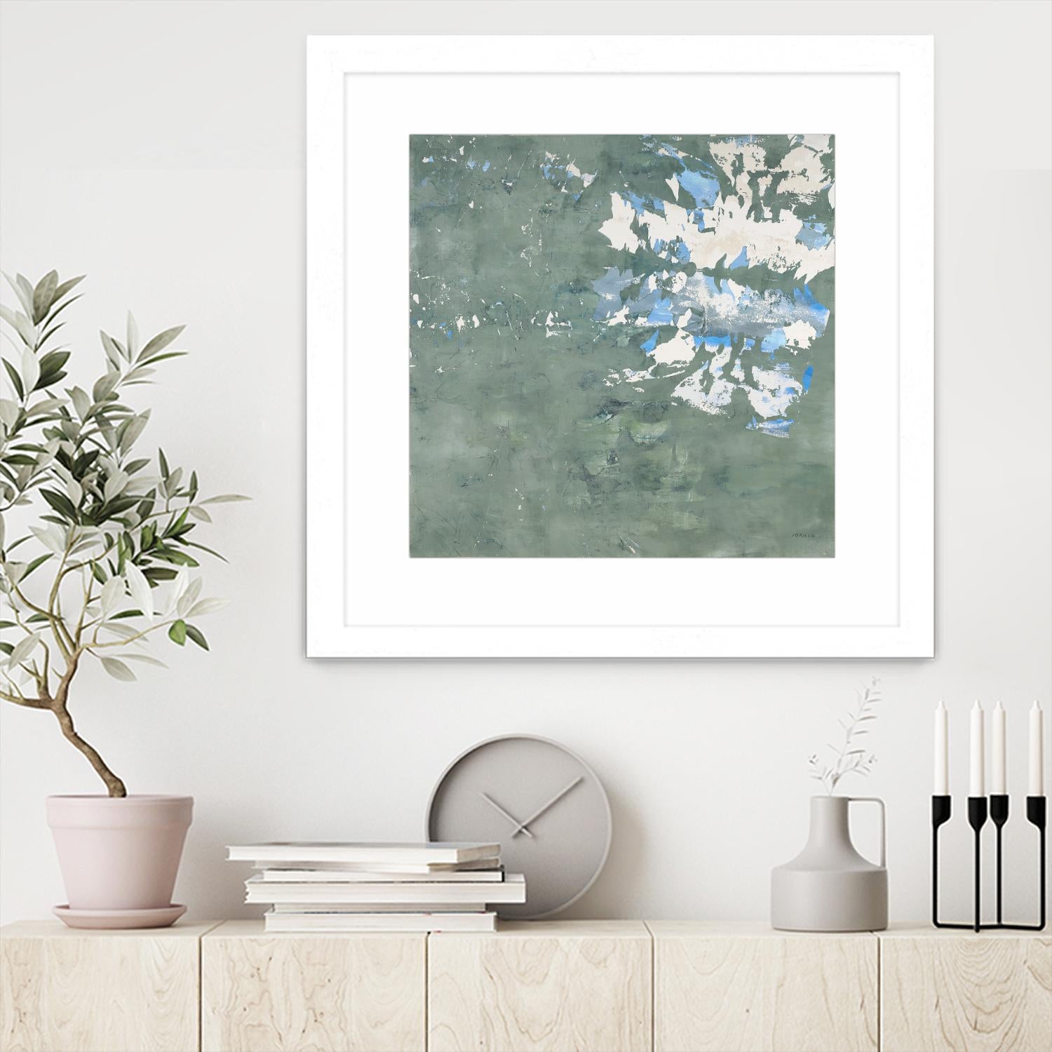 Lakeshore by Jeff Iorillo on GIANT ART - blue abstract