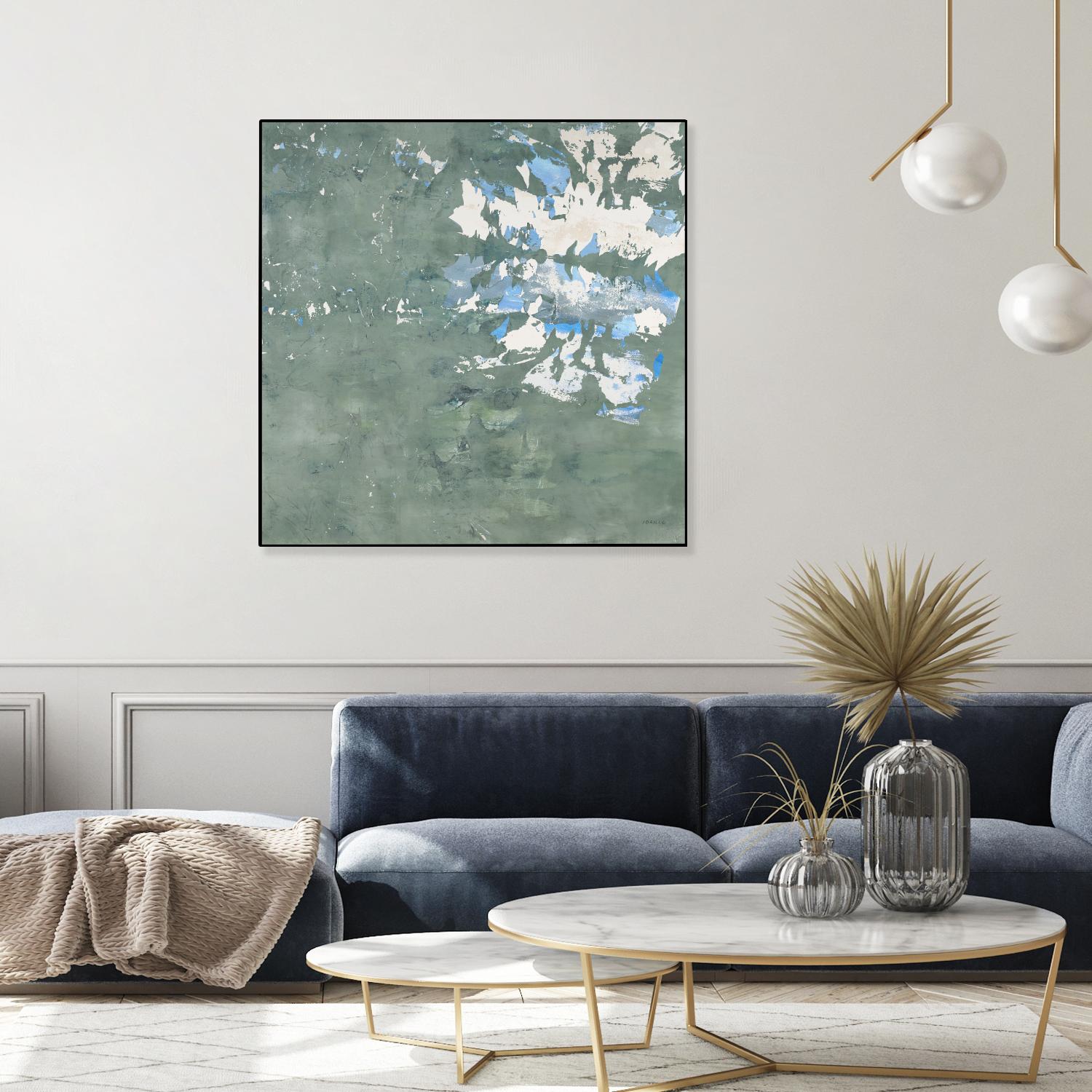 Lakeshore by Jeff Iorillo on GIANT ART - blue abstract