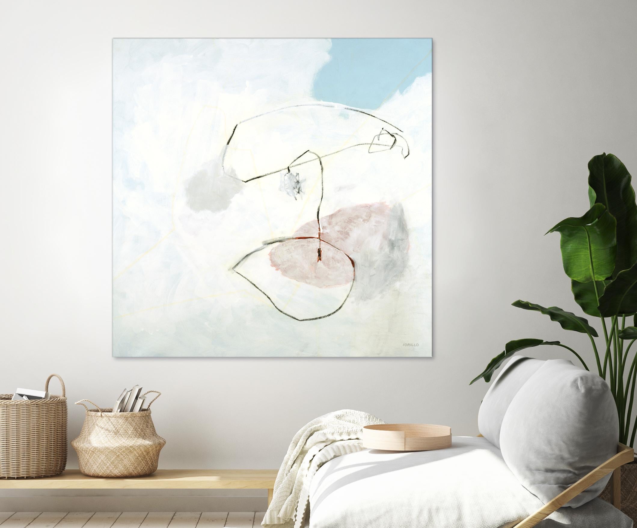 Sweet Solitude by Jeff Iorillo on GIANT ART - blue abstract