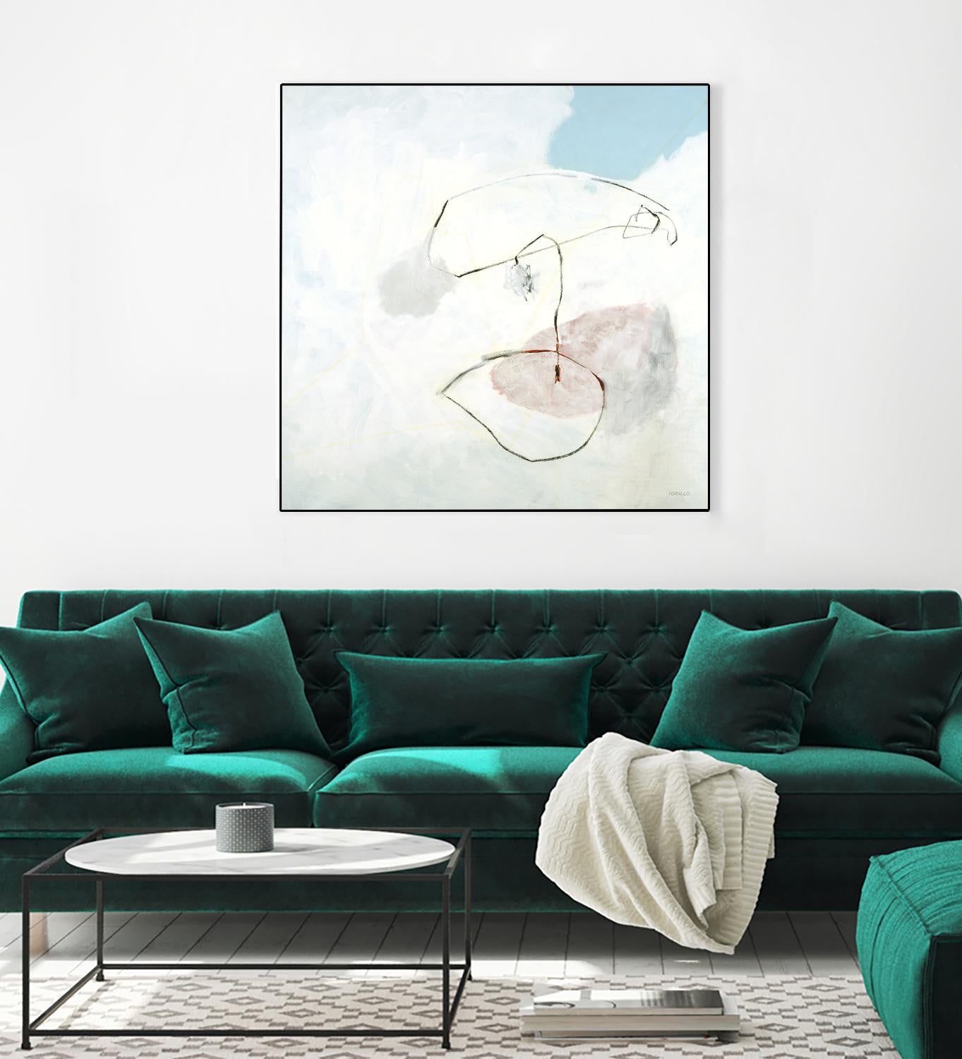 Sweet Solitude by Jeff Iorillo on GIANT ART - blue abstract