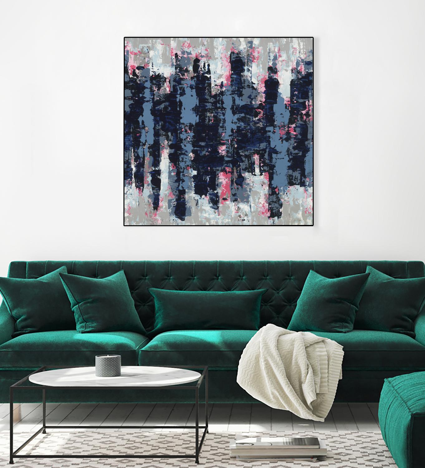 Veiled Heat by Jeff Iorillo on GIANT ART - blues abstract
