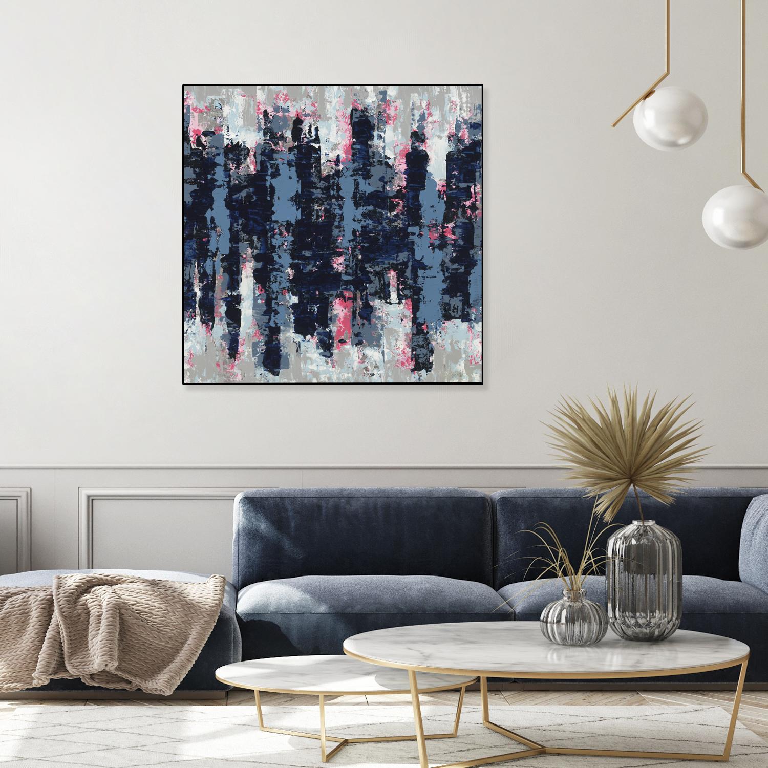 Veiled Heat by Jeff Iorillo on GIANT ART - blues abstract